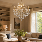 Clear Glass Clip Light D30.7 - Gold