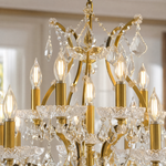 Clear Glass Clip Light D30.7 - Gold