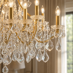 Clear Glass Clip Light D30.7 - Gold