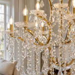 Clear Glass Clip Light D37.4 - Gold