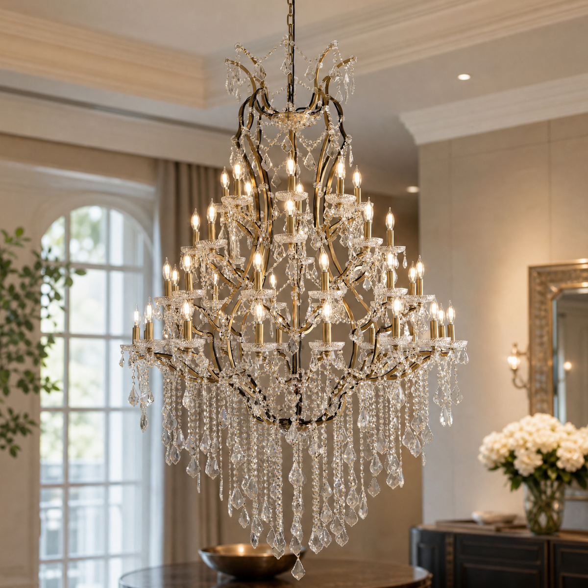 Clear Glass Clip Light D49.2 - Gold