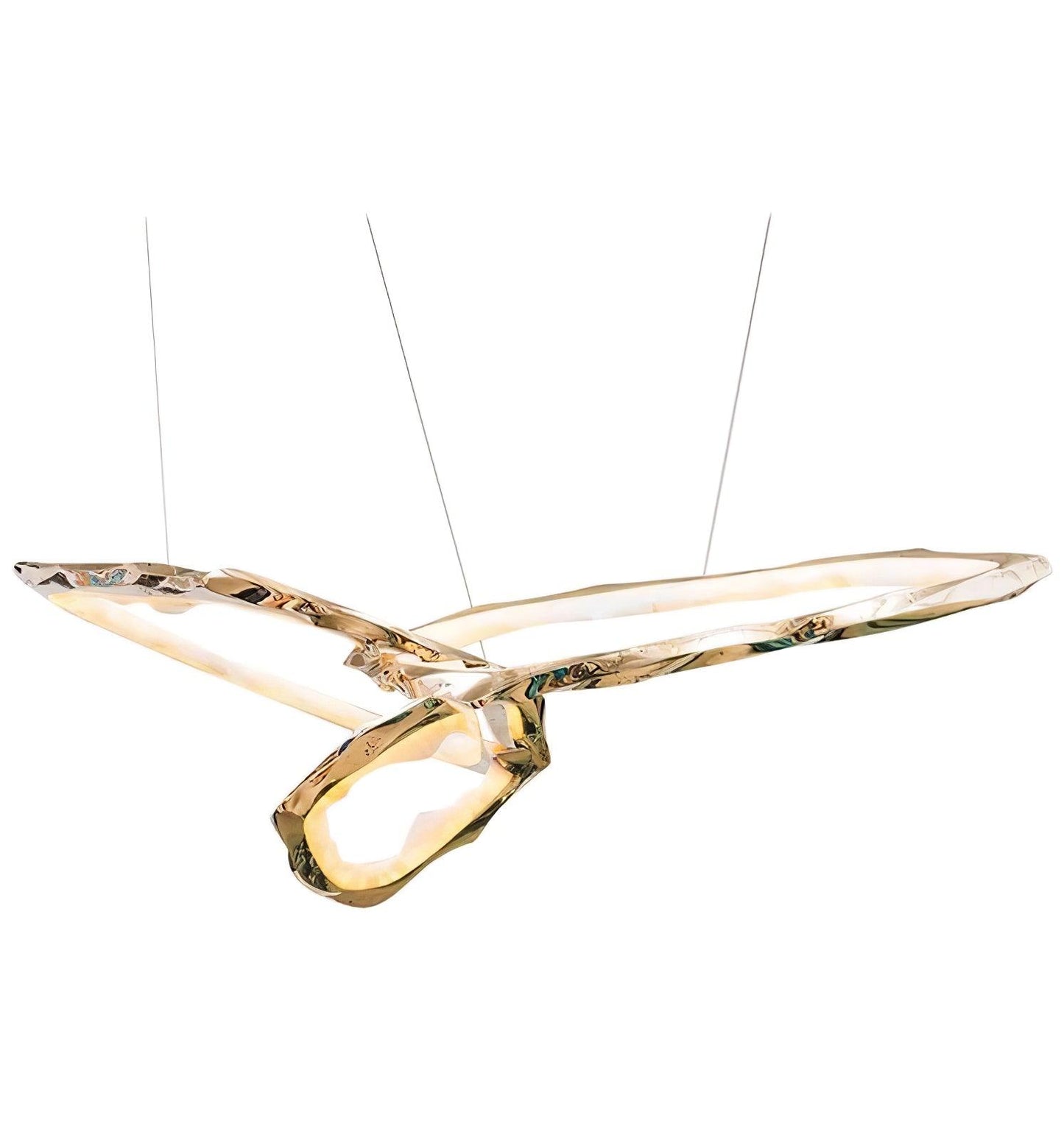 Cloud Rings Series Brass Chandelier - YIOSI