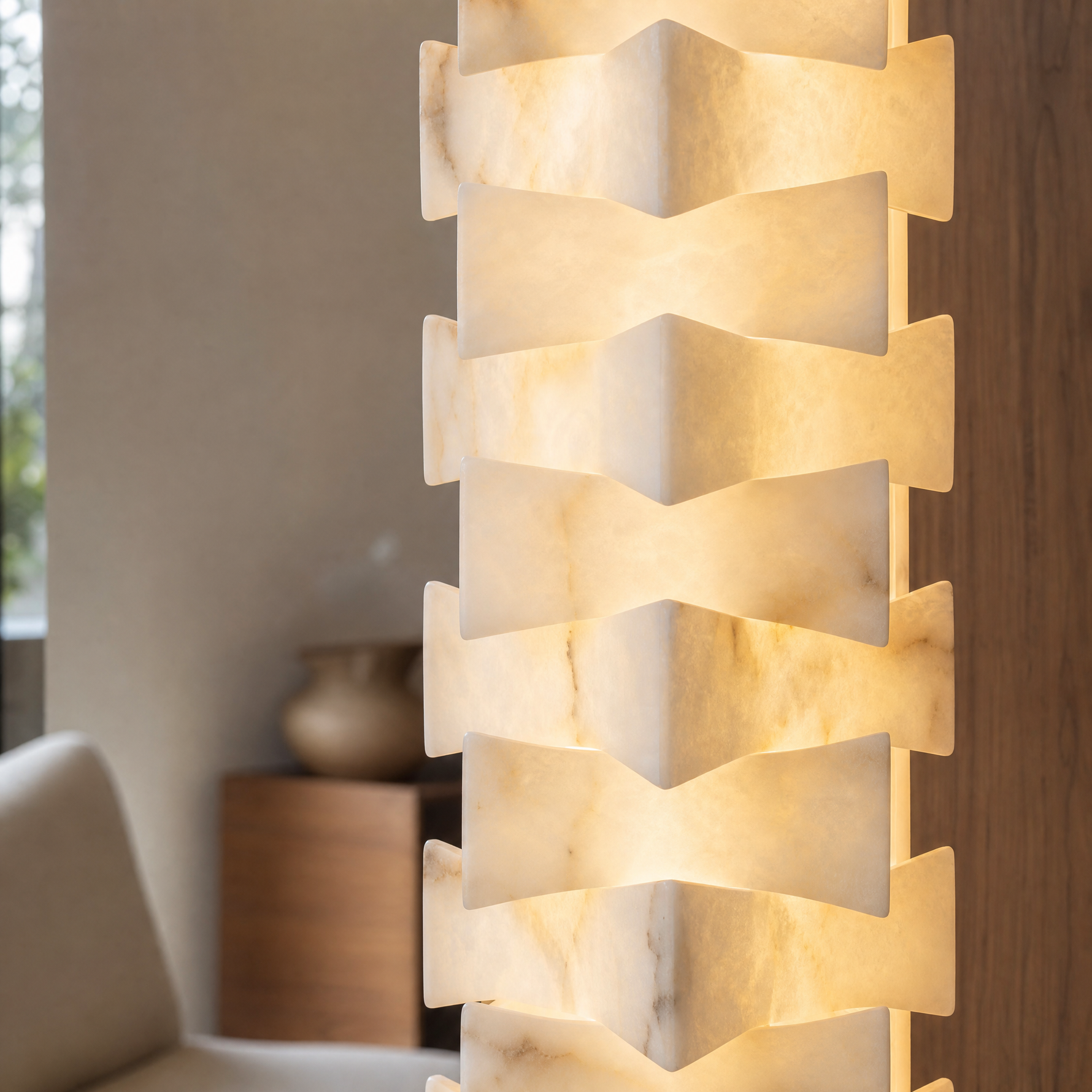 Colonna Alabaster Floor Lamp Modern