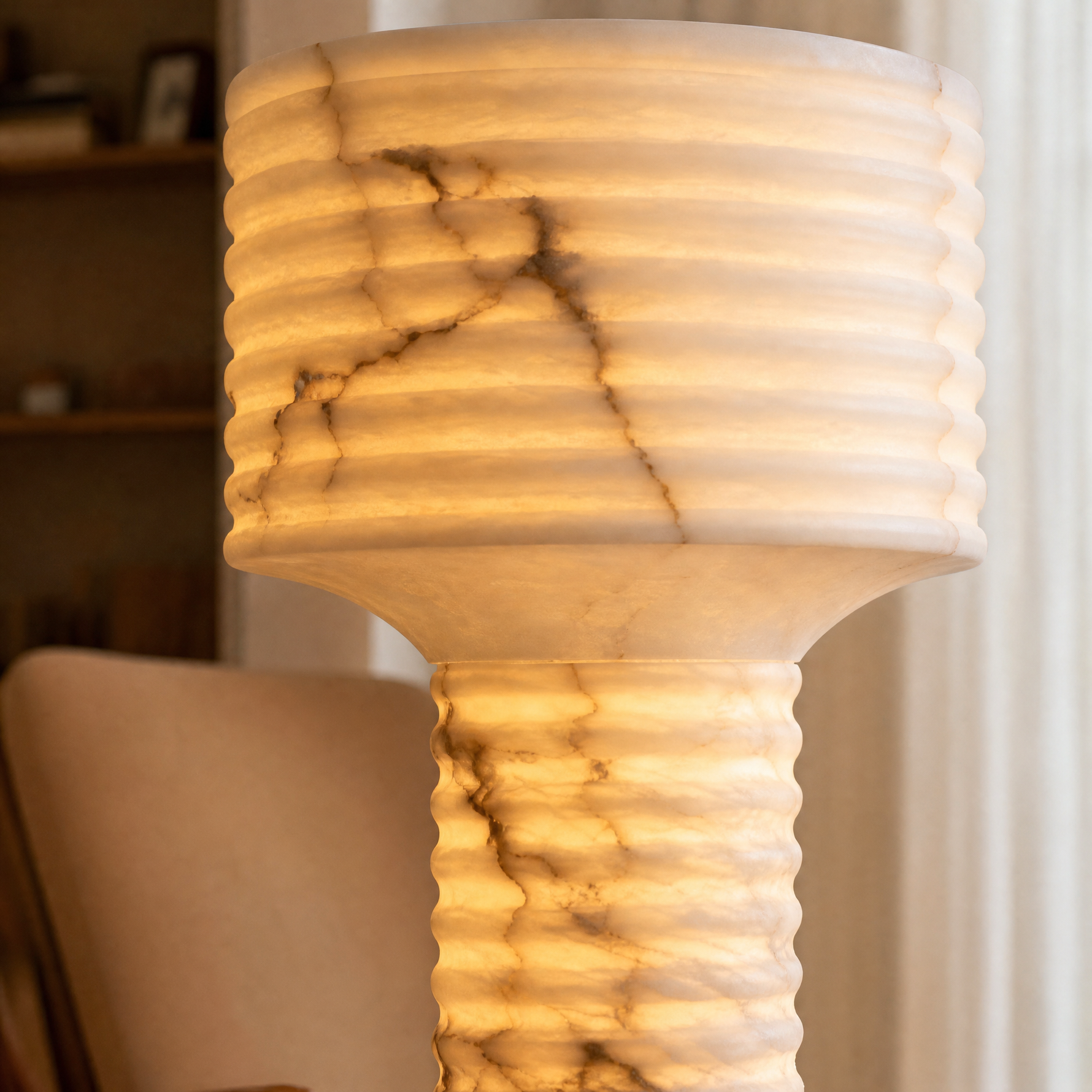 Colonna Ribbed Column Floor Lamp
