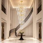 Color-Changing Style - Pear-Shaped Boat-Type Pendant Light 1200 - Gold