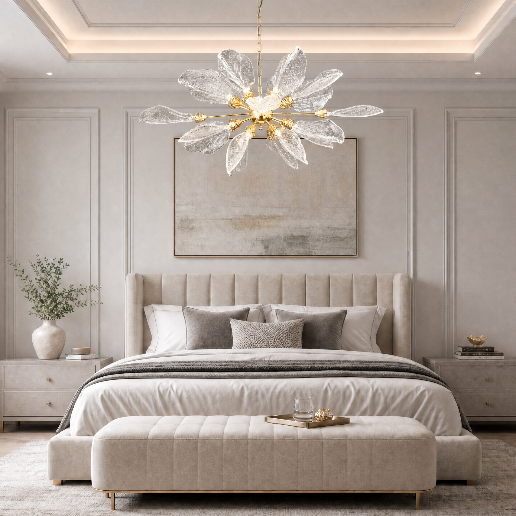 Color-Changing Version - Platinum Leaf Wall Lamp Gold