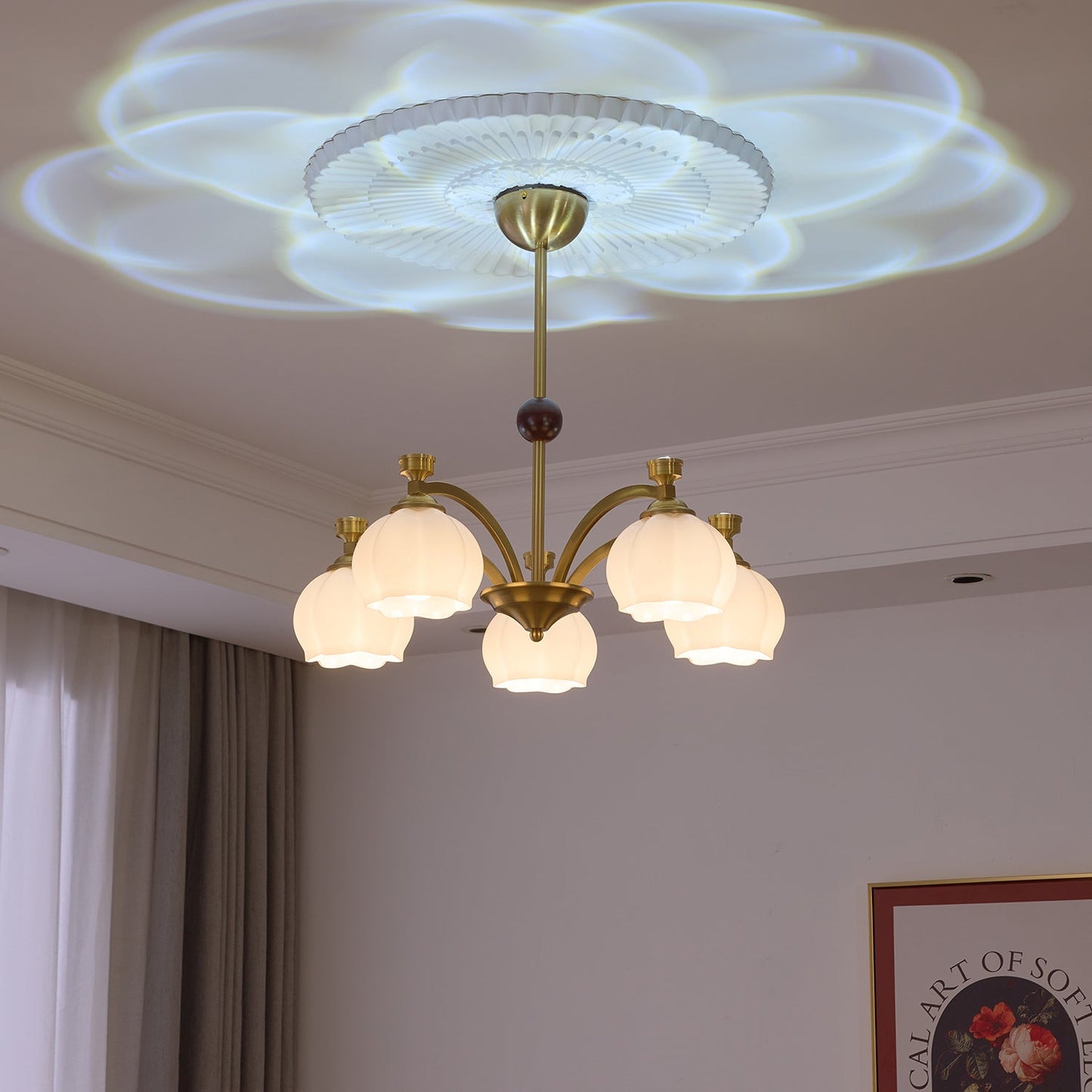 Corinne Arc Chandelier - YIOSI