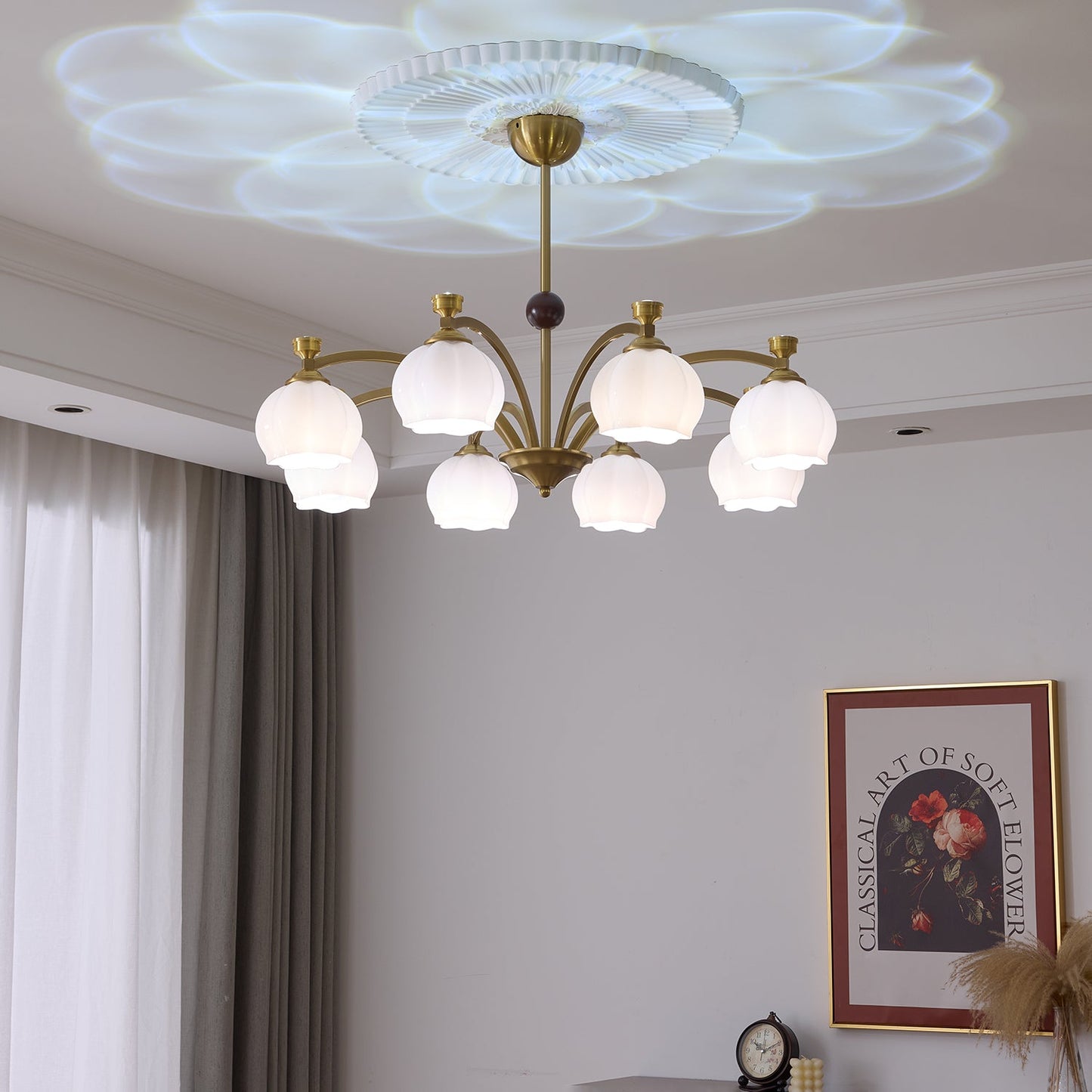 Corinne Arc Chandelier - YIOSI