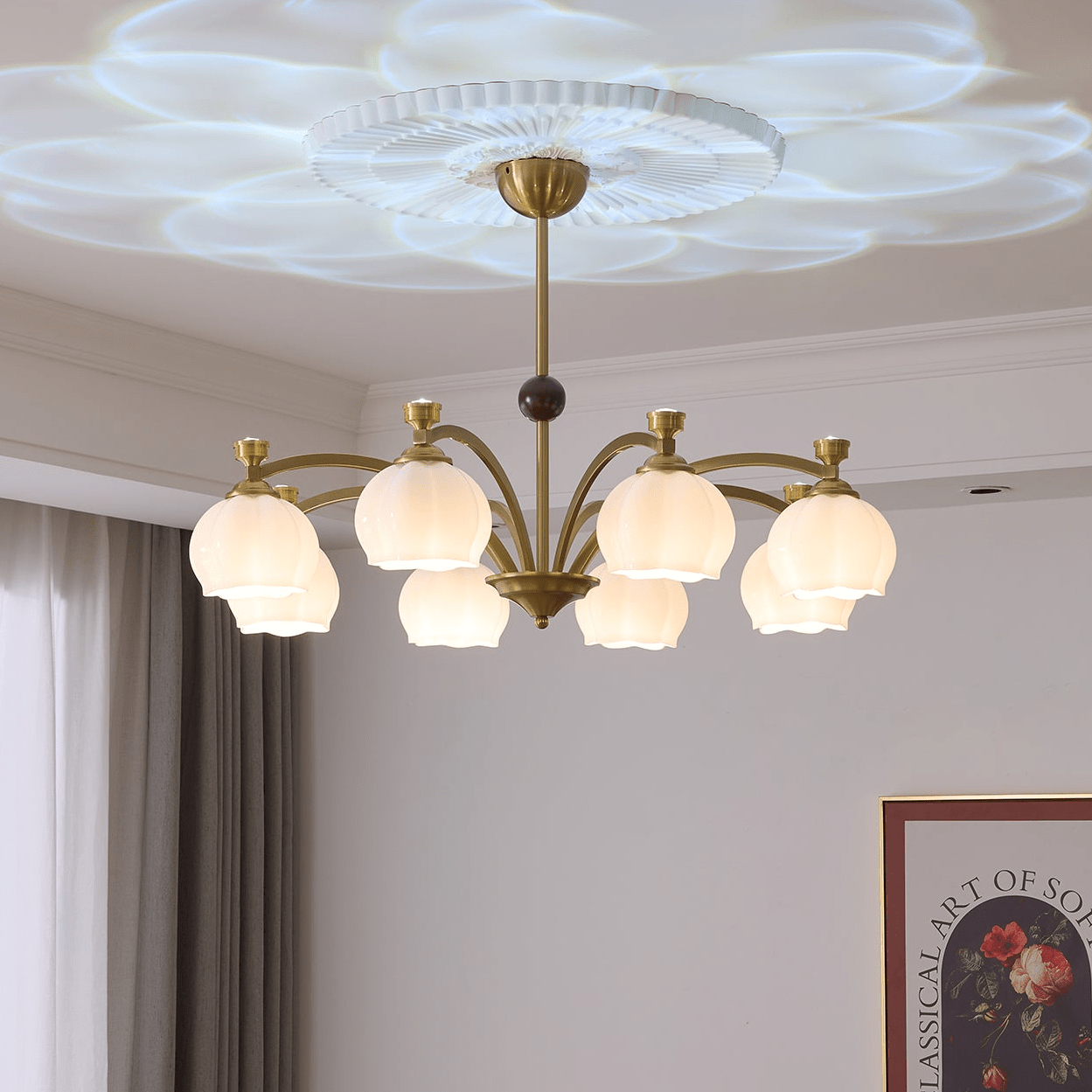 Corinne Arc Chandelier - YIOSI