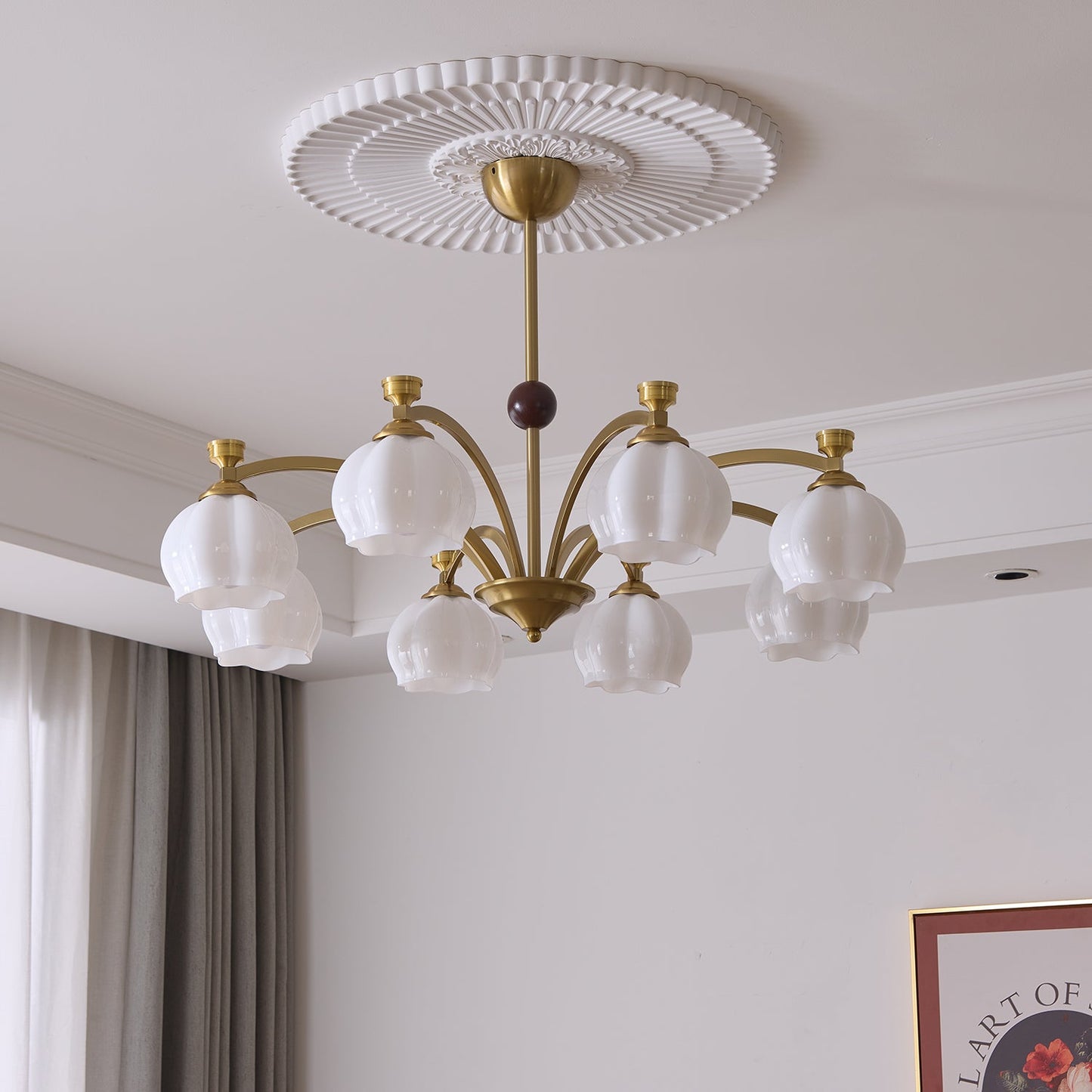 Corinne Arc Chandelier - YIOSI