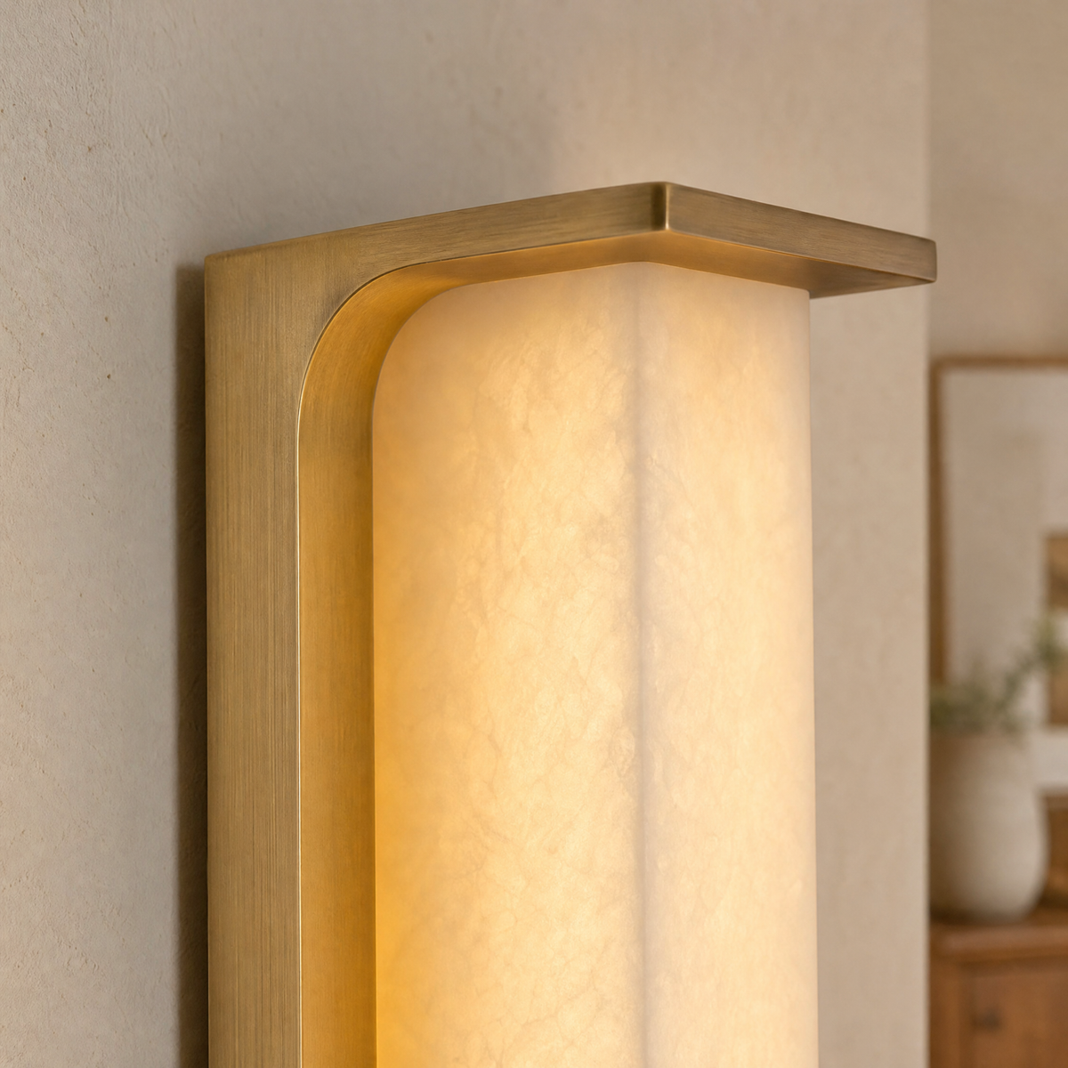 Cornice Modern Alabaster Sconce