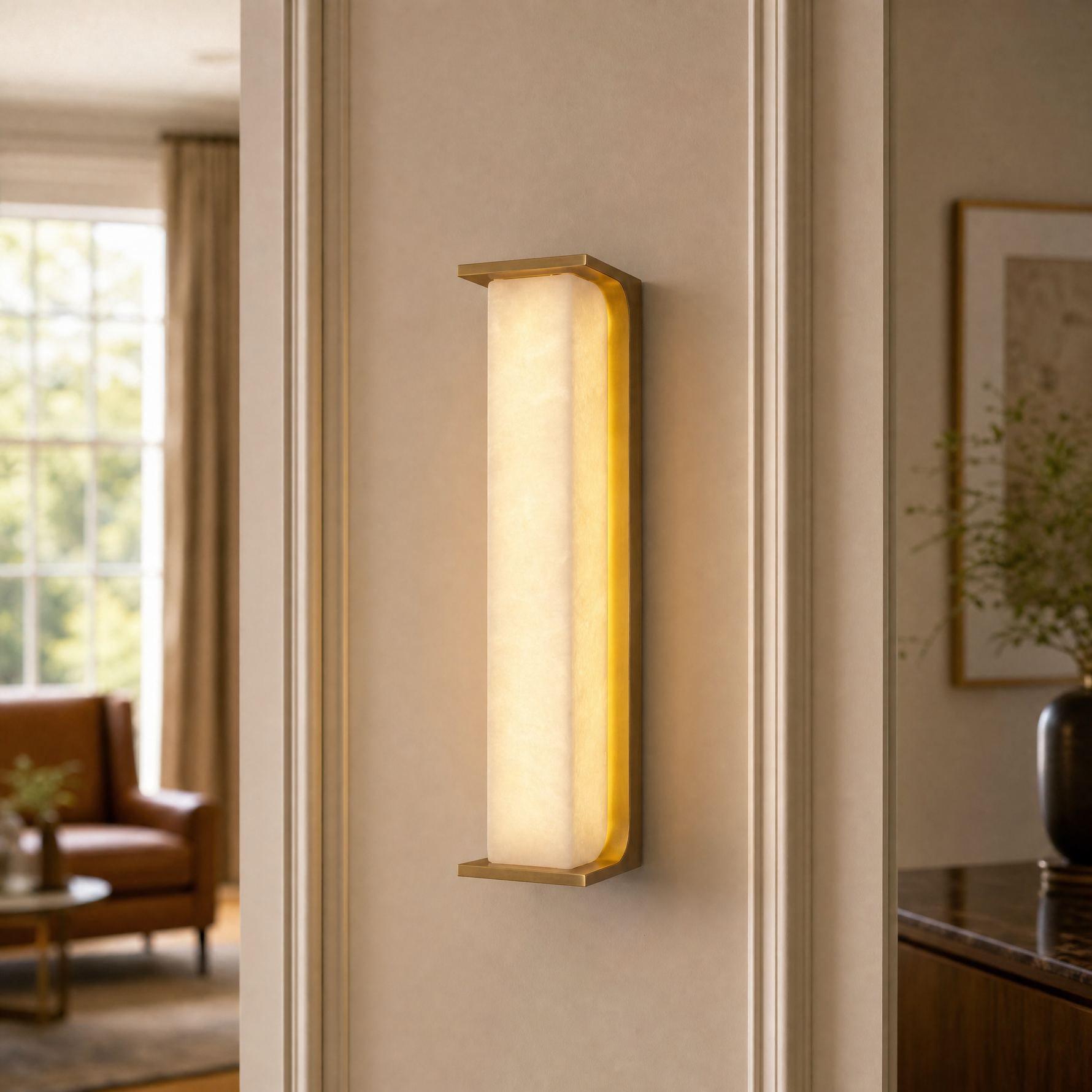 Cornice Modern Alabaster Sconce