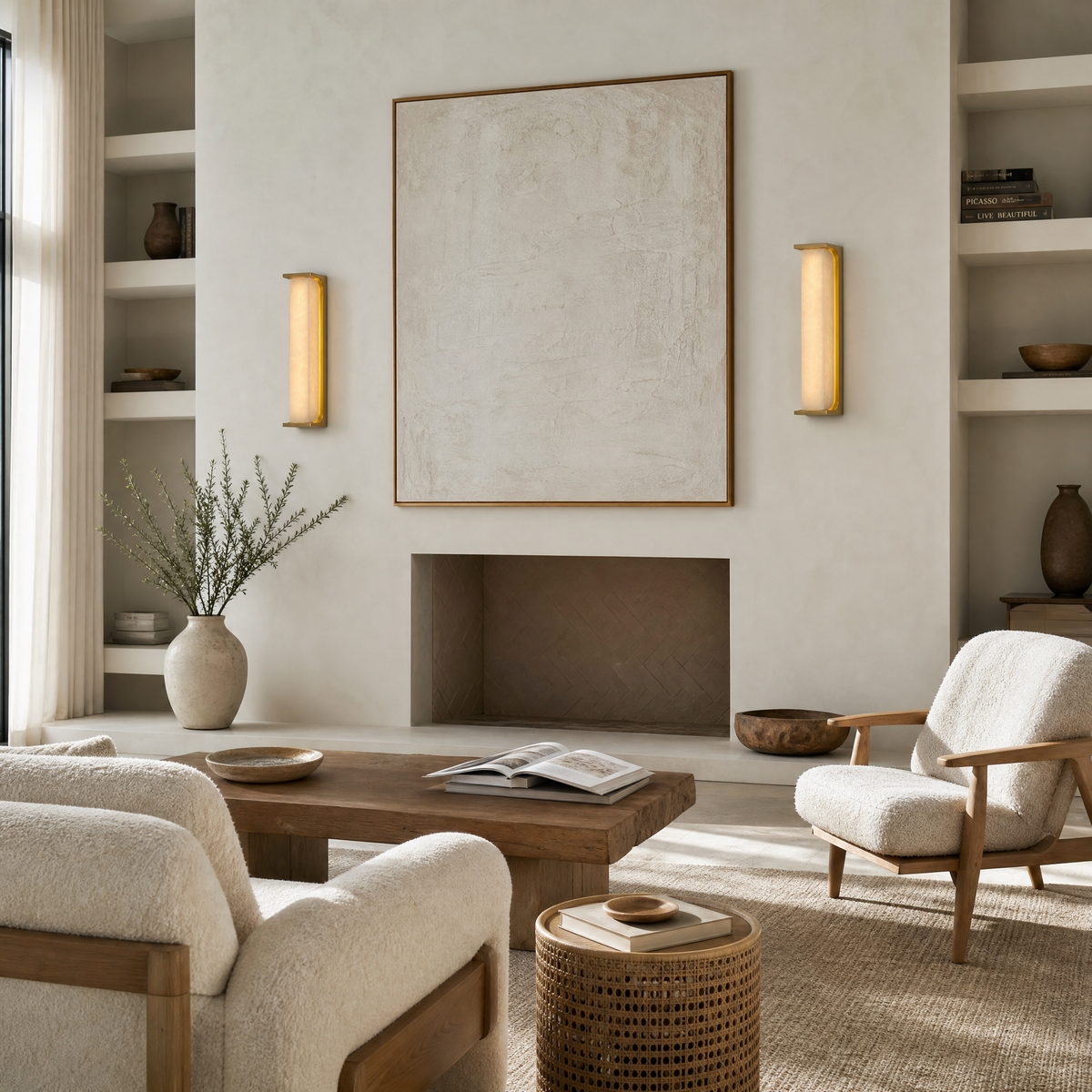 Cornice Modern Alabaster Sconce
