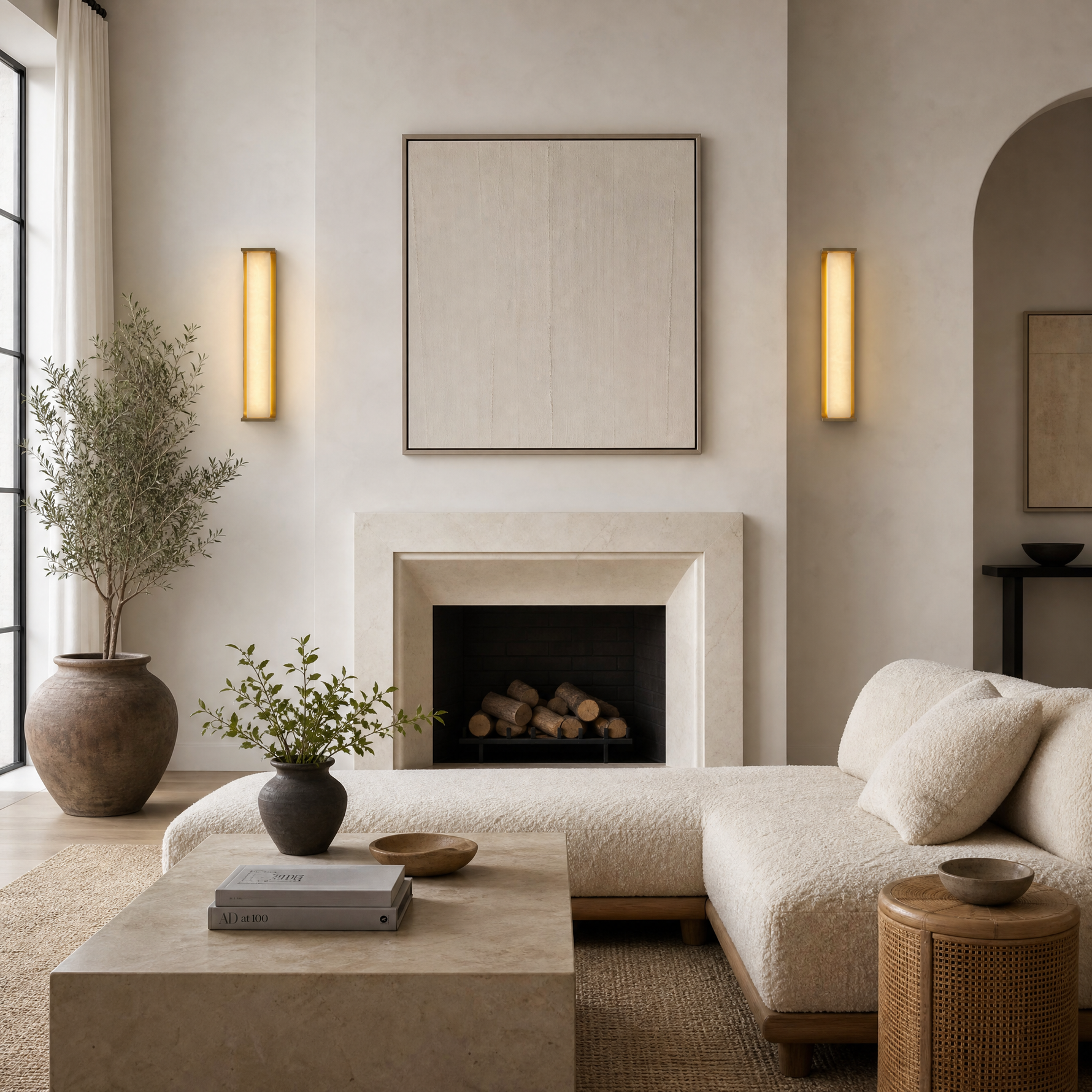 Cornice Modern Alabaster Sconce