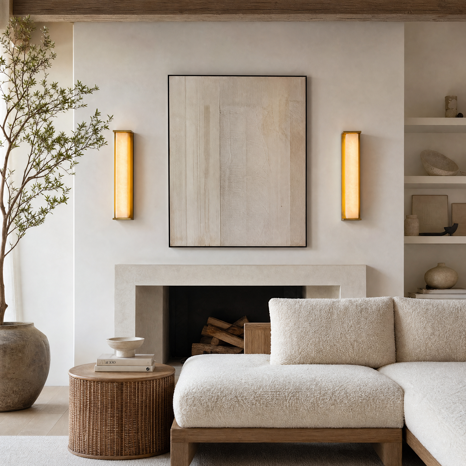 Cornice Modern Alabaster Sconce