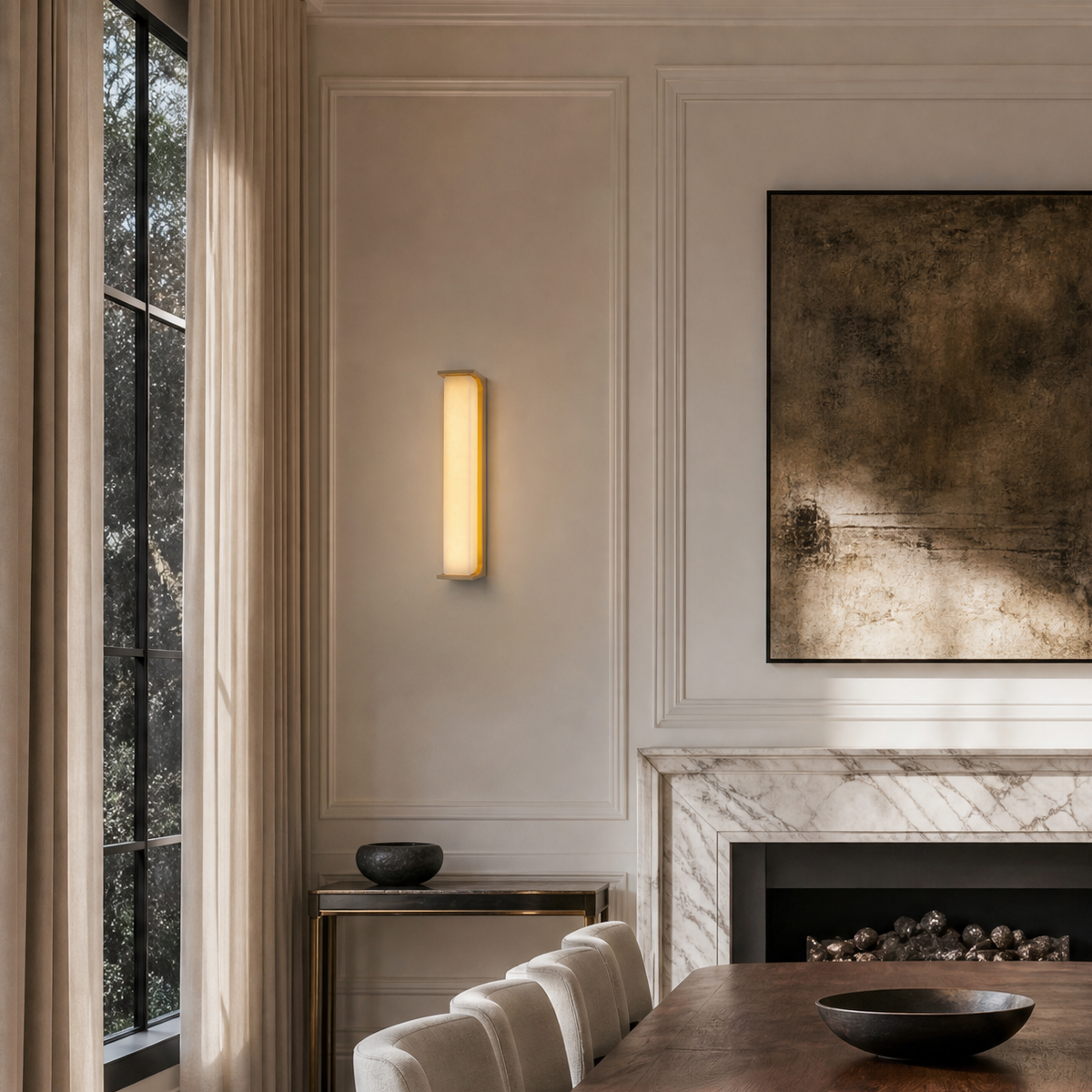 Cornice Modern Alabaster Sconce