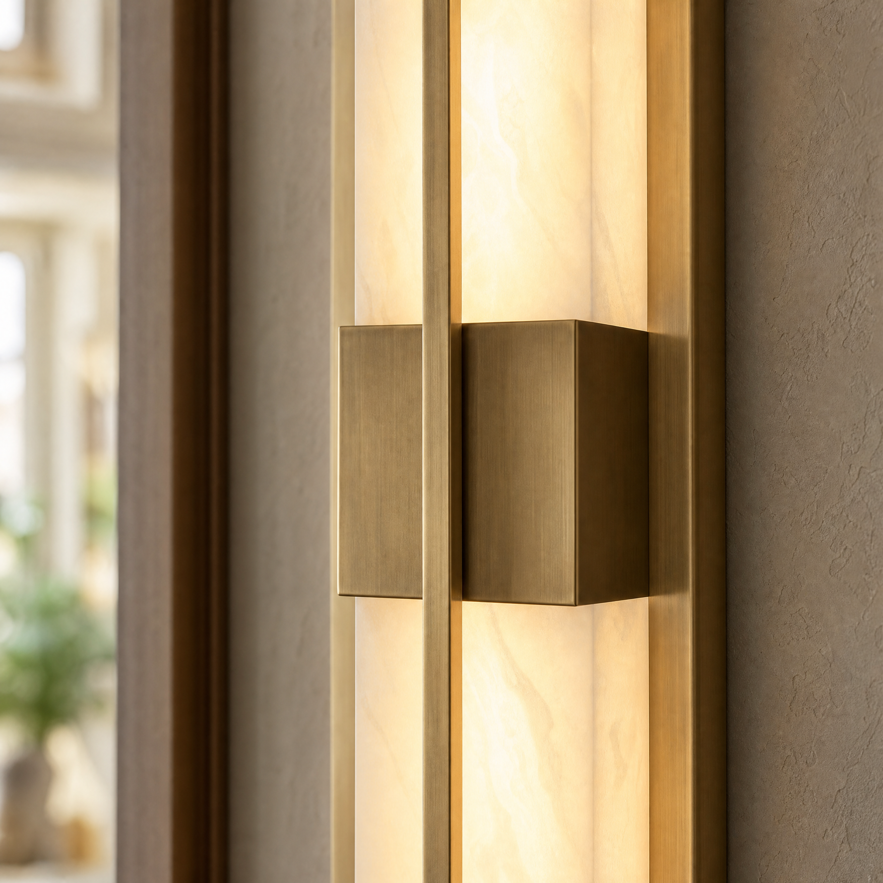 Cornice Modern Alabaster Sconce Light Fixture