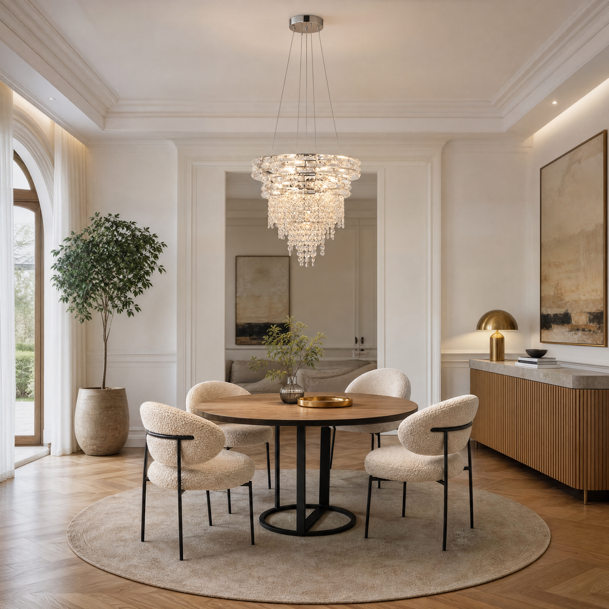 Corona Crystal Chandelier