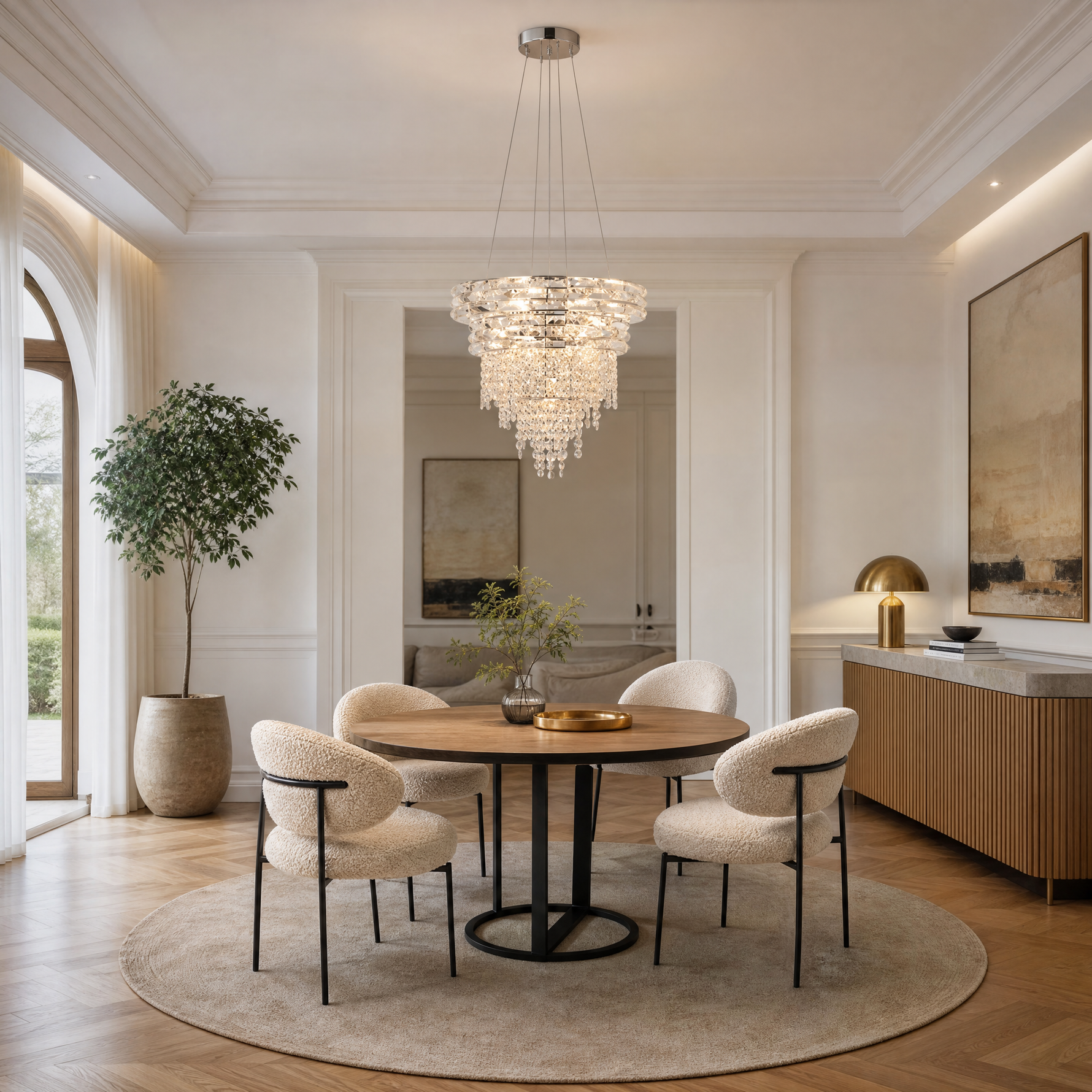 Corona Crystal Chandelier