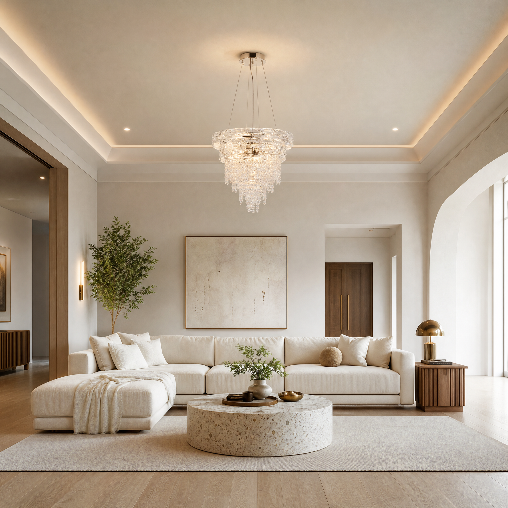 Corona Crystal Chandelier