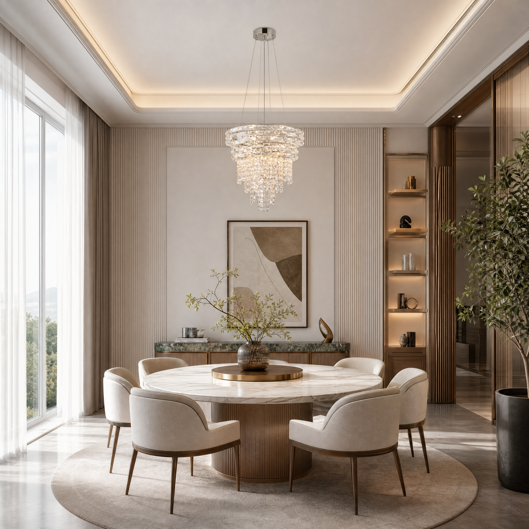 Corona Crystal Chandelier