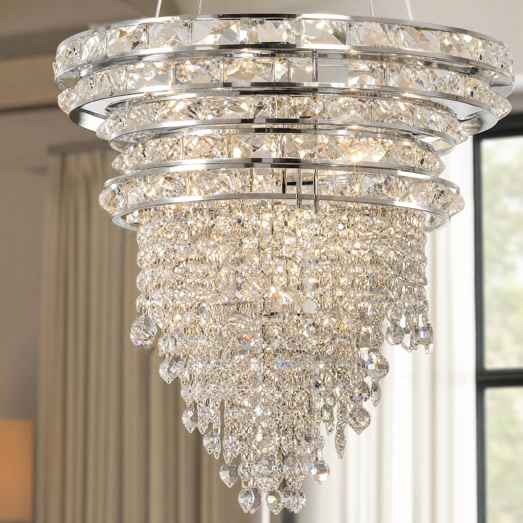 Corona Crystal Chandelier