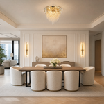Corona Crystal Flush Pendant Light