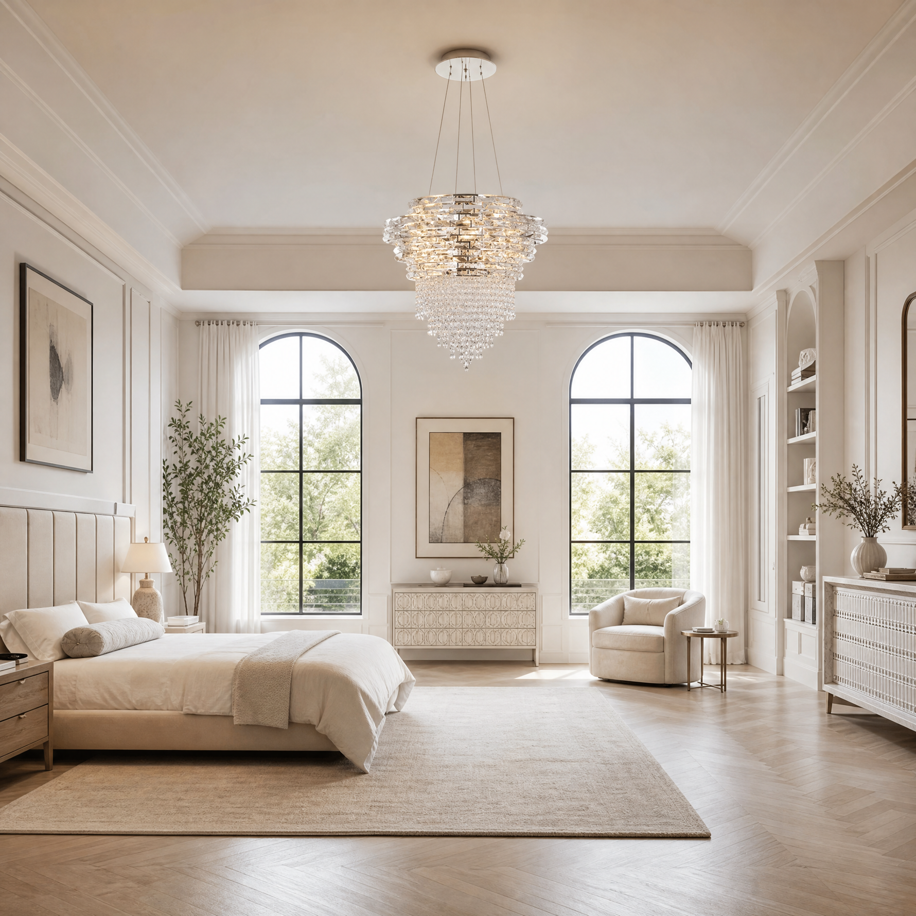 Corona Crystal Halo Chandelier