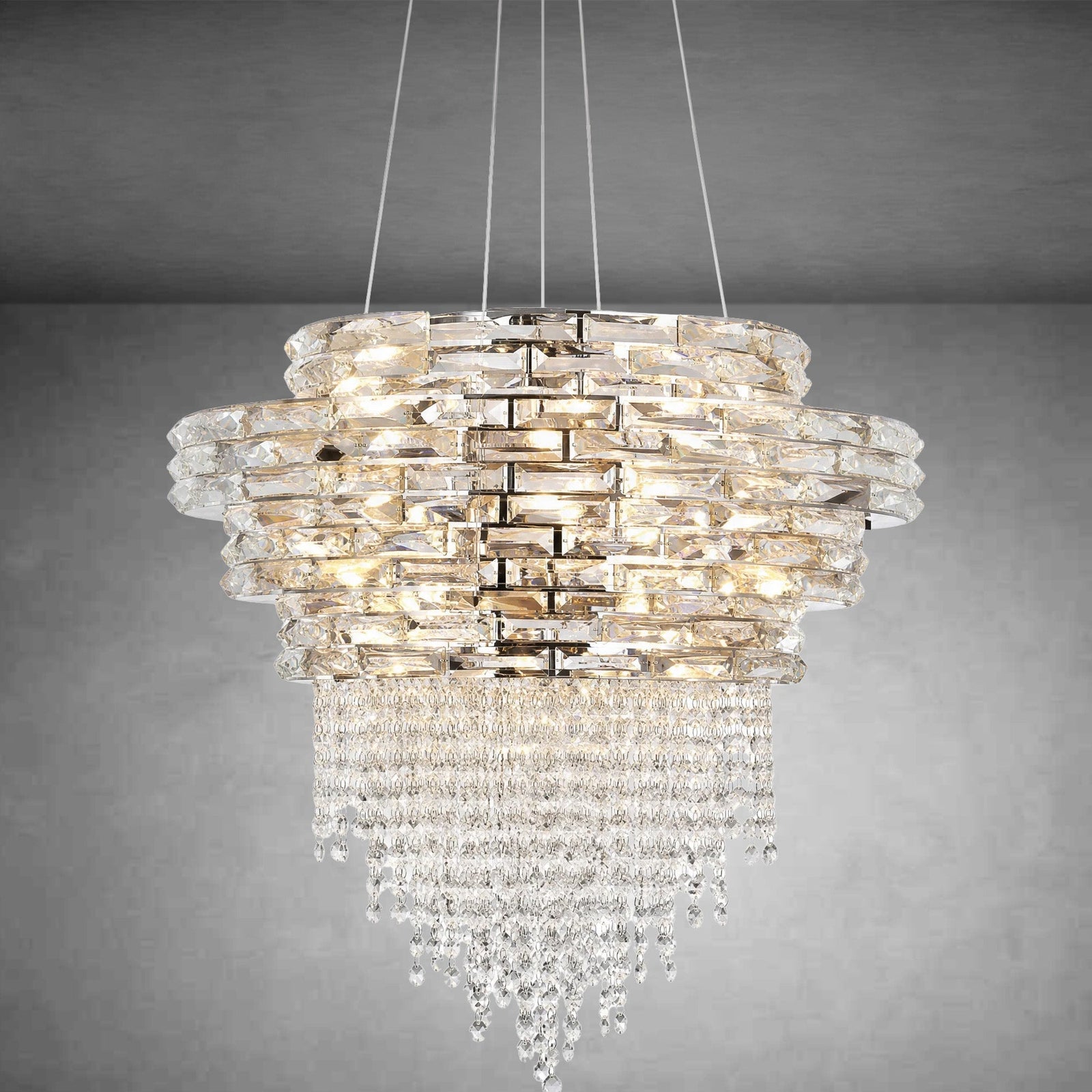 Corona Crystal Halo Chandelier