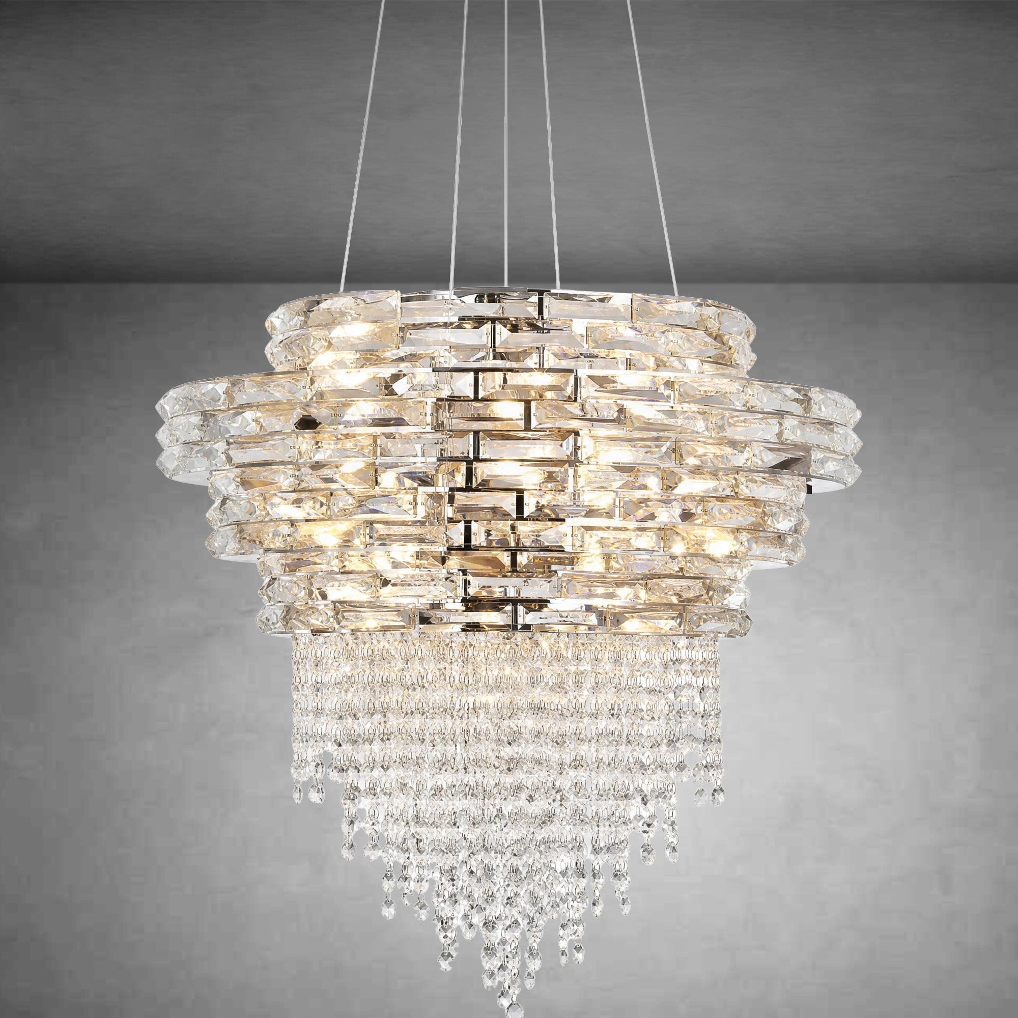 Corona Crystal Halo Chandelier