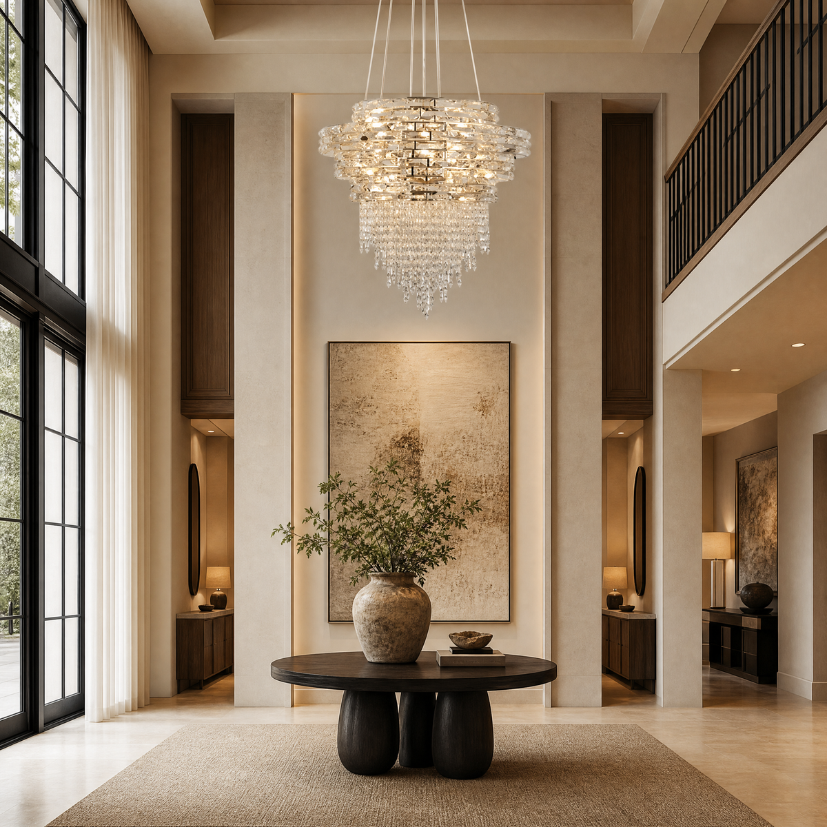 Corona Crystal Halo Chandelier