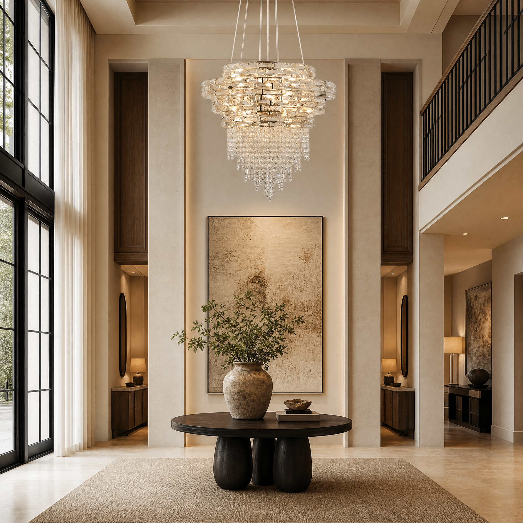 Corona Crystal Halo Chandelier