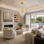 Corona Crystal Halo Chandelier