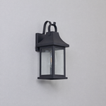 Craftsman Sand Black Steel and Glass Outdoor Wall Lantern