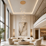 Crane Cascading Handmade Glass Chandelier