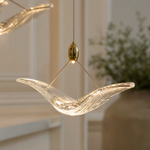 Crane Cascading Linear Glass Chandelier