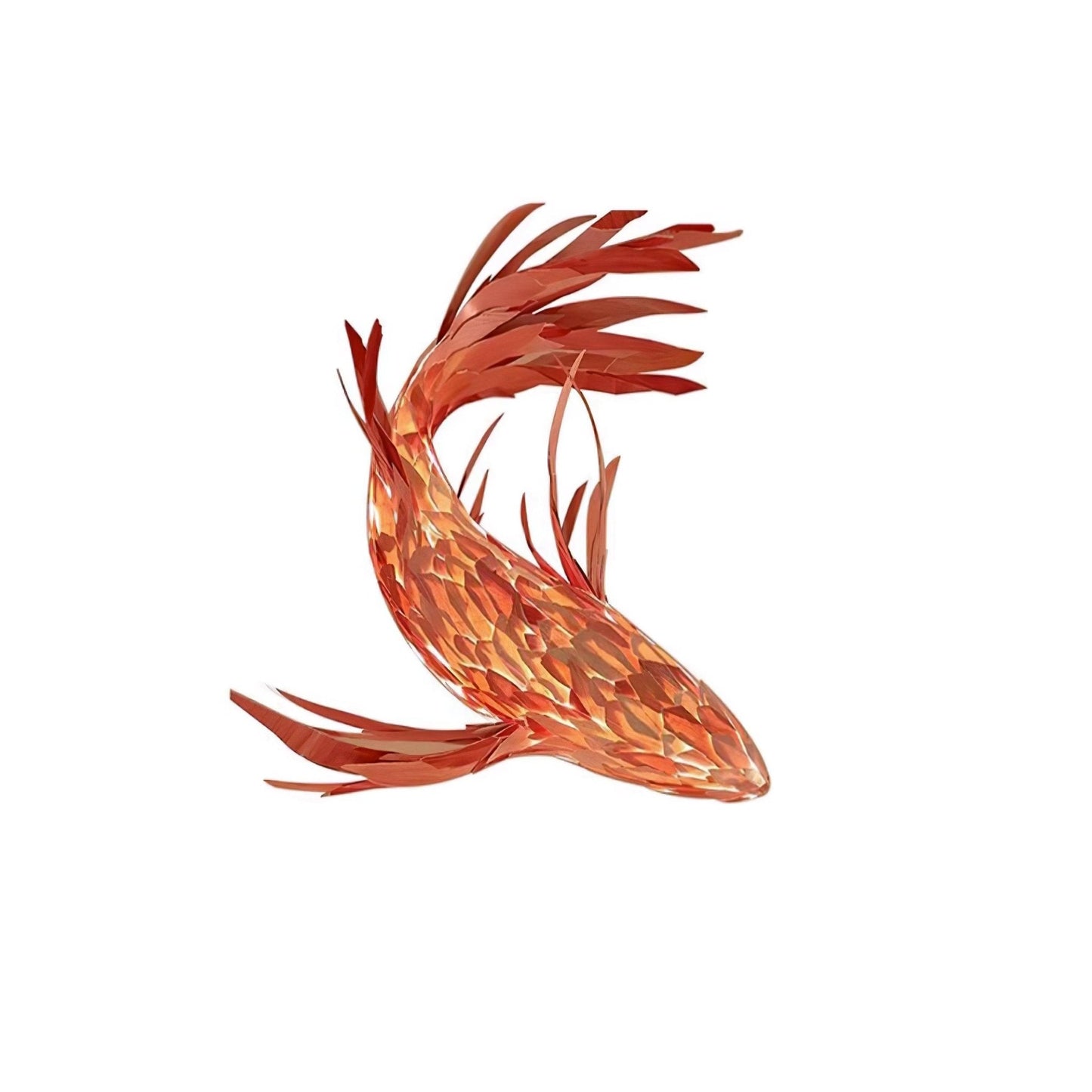 Crimson Swirl Koi Chandelier - YIOSI