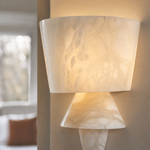 Cristallo Modern Alabaster Wall Sconce
