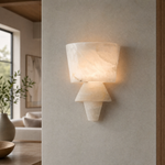 Cristallo Modern Alabaster Wall Sconce