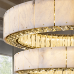 Cristallo Modern Tiered Ring Chandelier