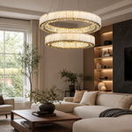 Cristallo Modern Tiered Ring Chandelier