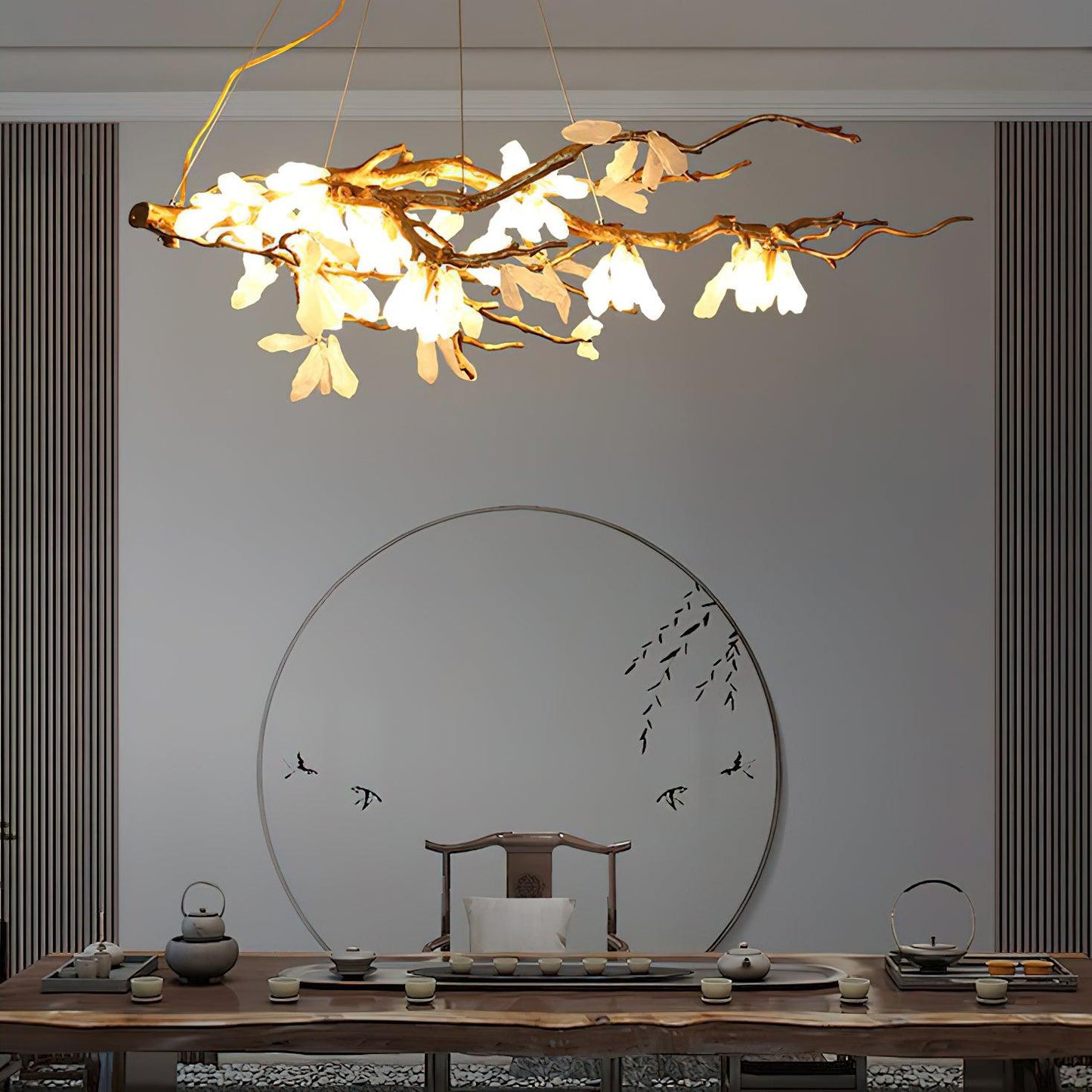 Crushed Natural Stone Chandelier - YIOSI