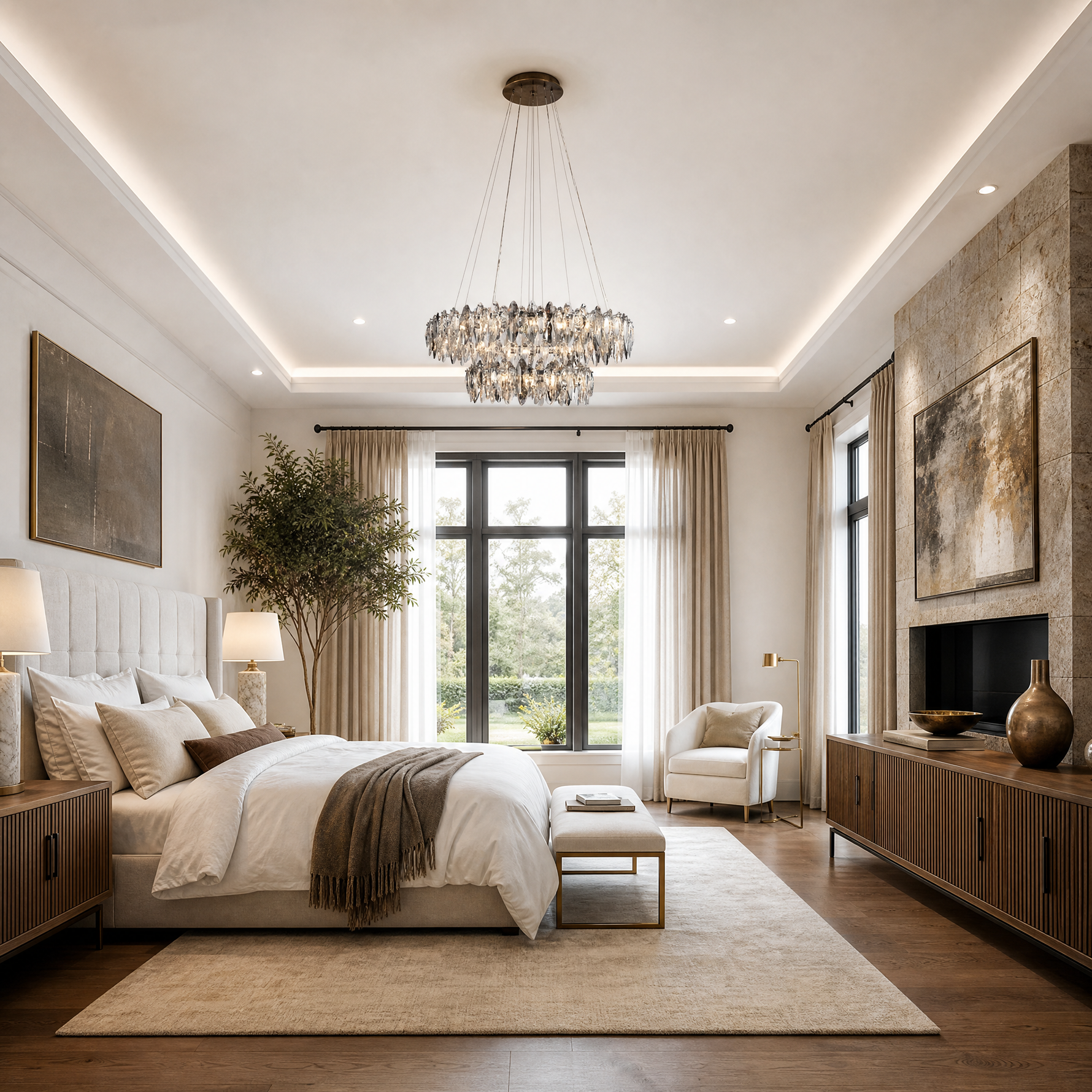 Crystal Duo Chandelier