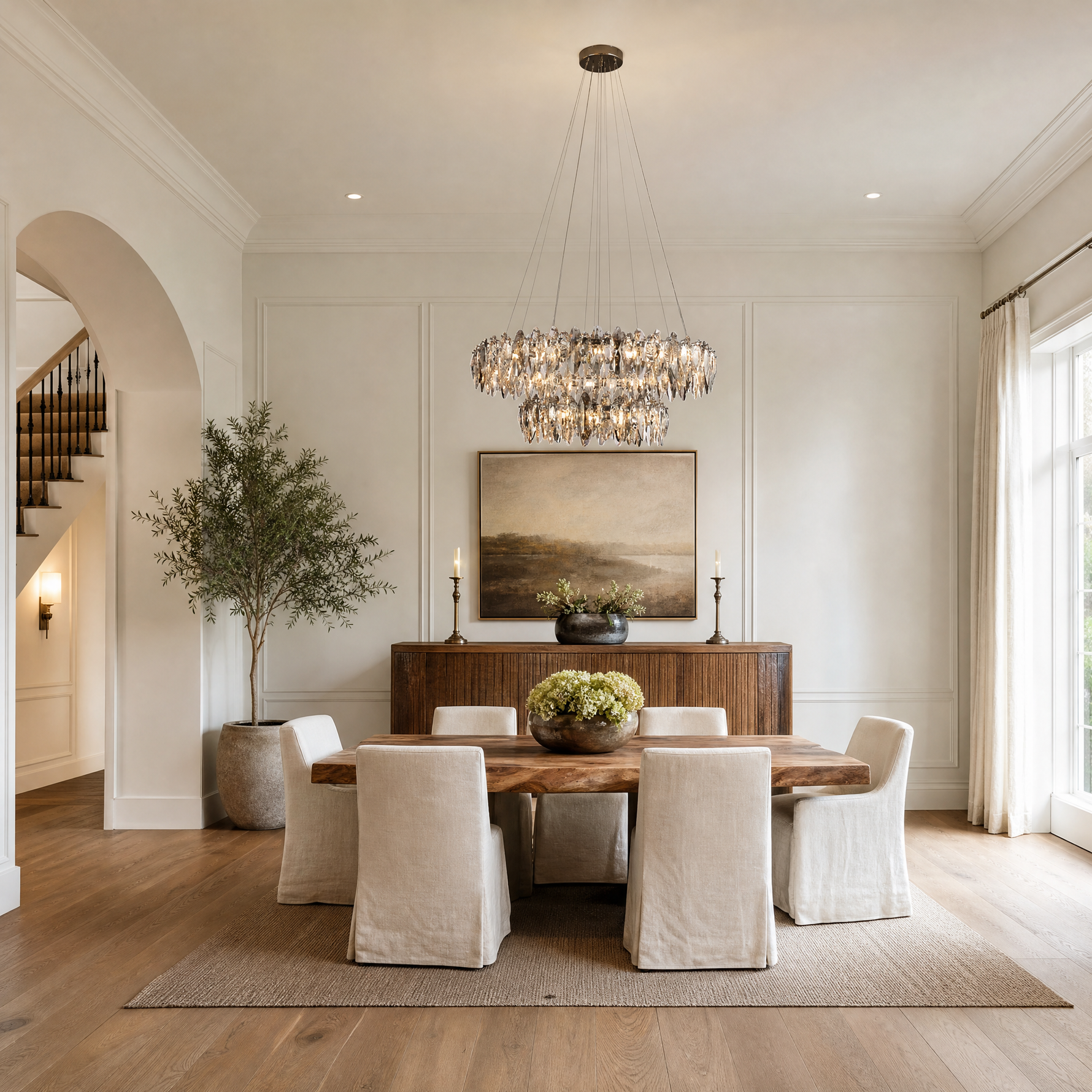 Crystal Duo Chandelier