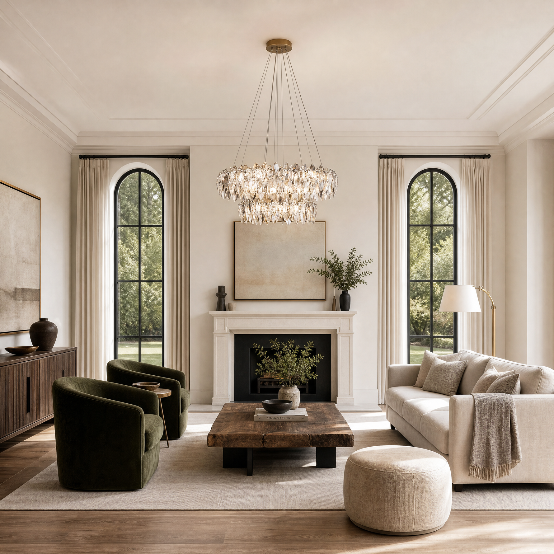 Crystal Duo Chandelier