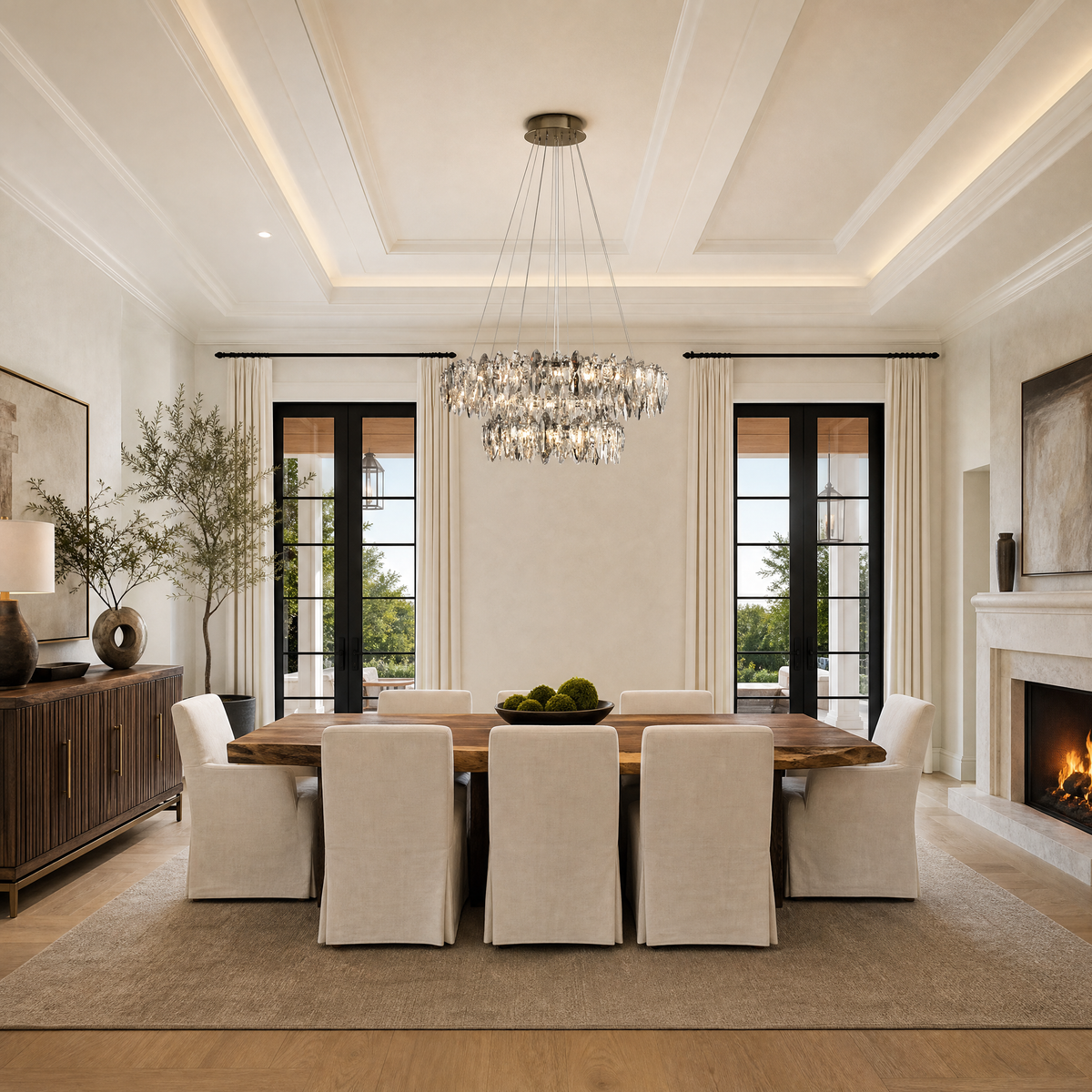 Crystal Duo Chandelier