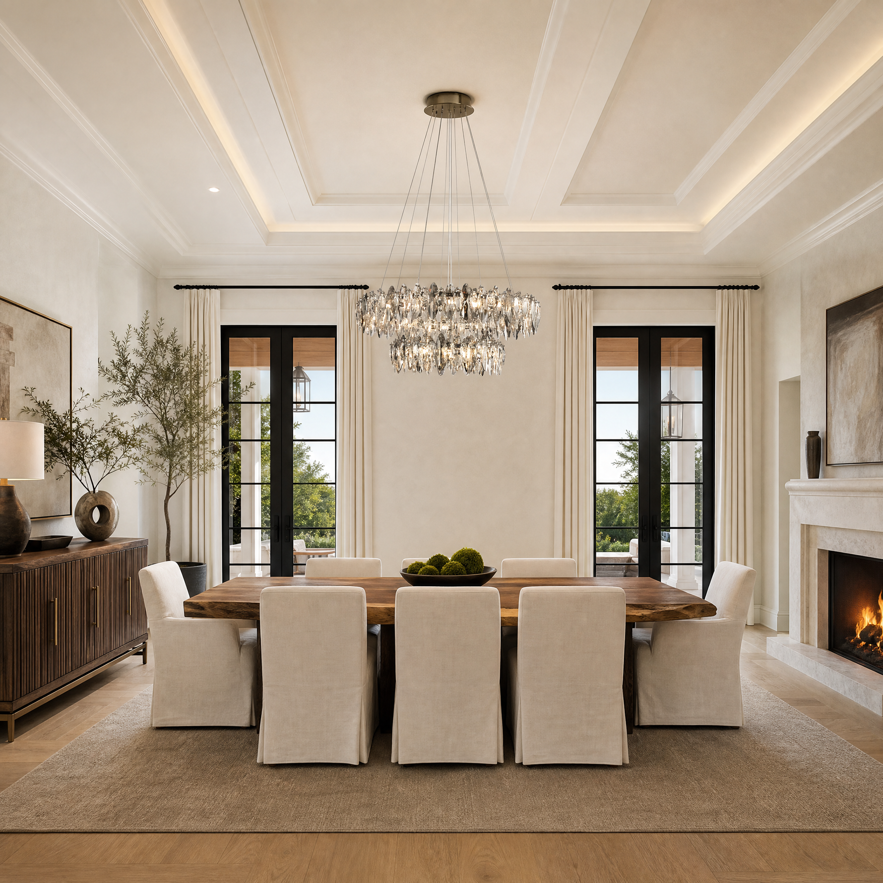 Crystal Duo Chandelier
