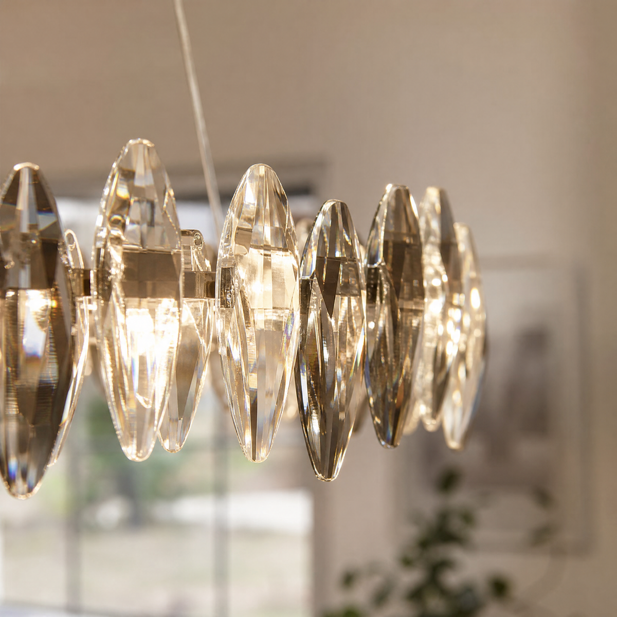 Crystal Halo Chandelier