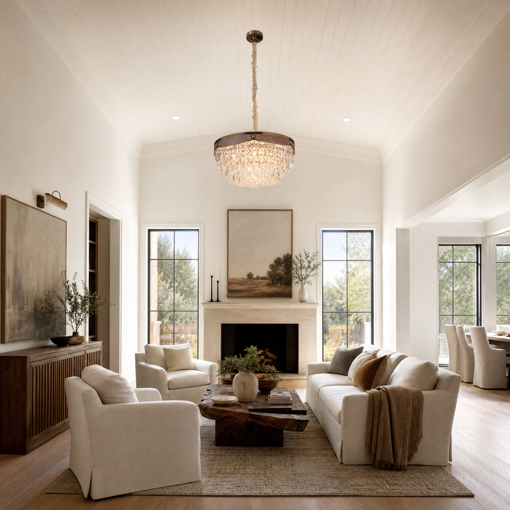 Crystal Halo Chandelier
