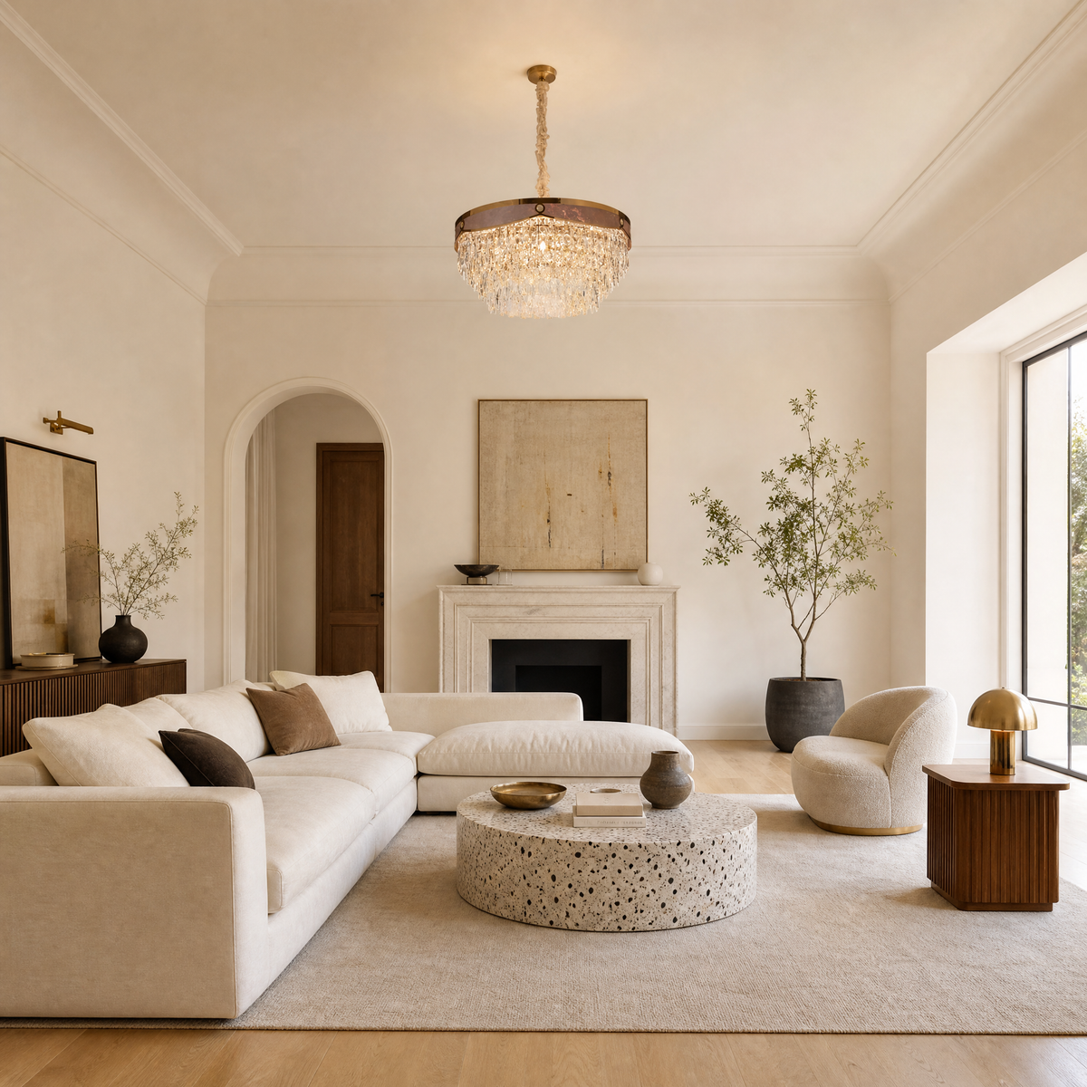 Crystal Halo Chandelier